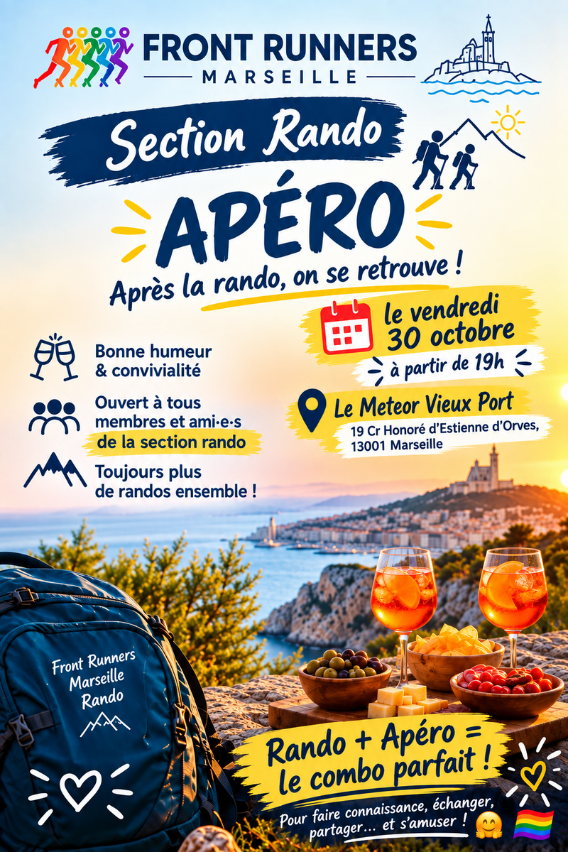Apéro Section Rando au bar Meteor Vieux Port